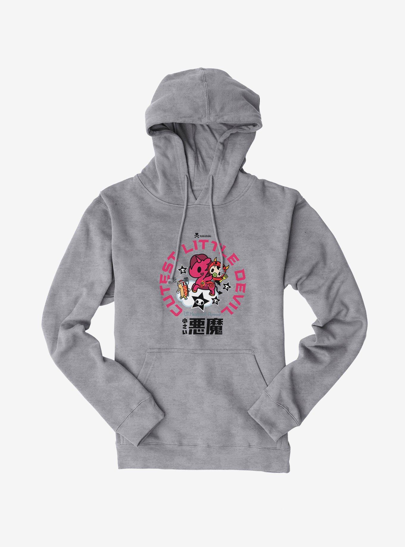 tokidoki Peperino Cutest Little Devil Hoodie, SPORT GRAY, hi-res view 1