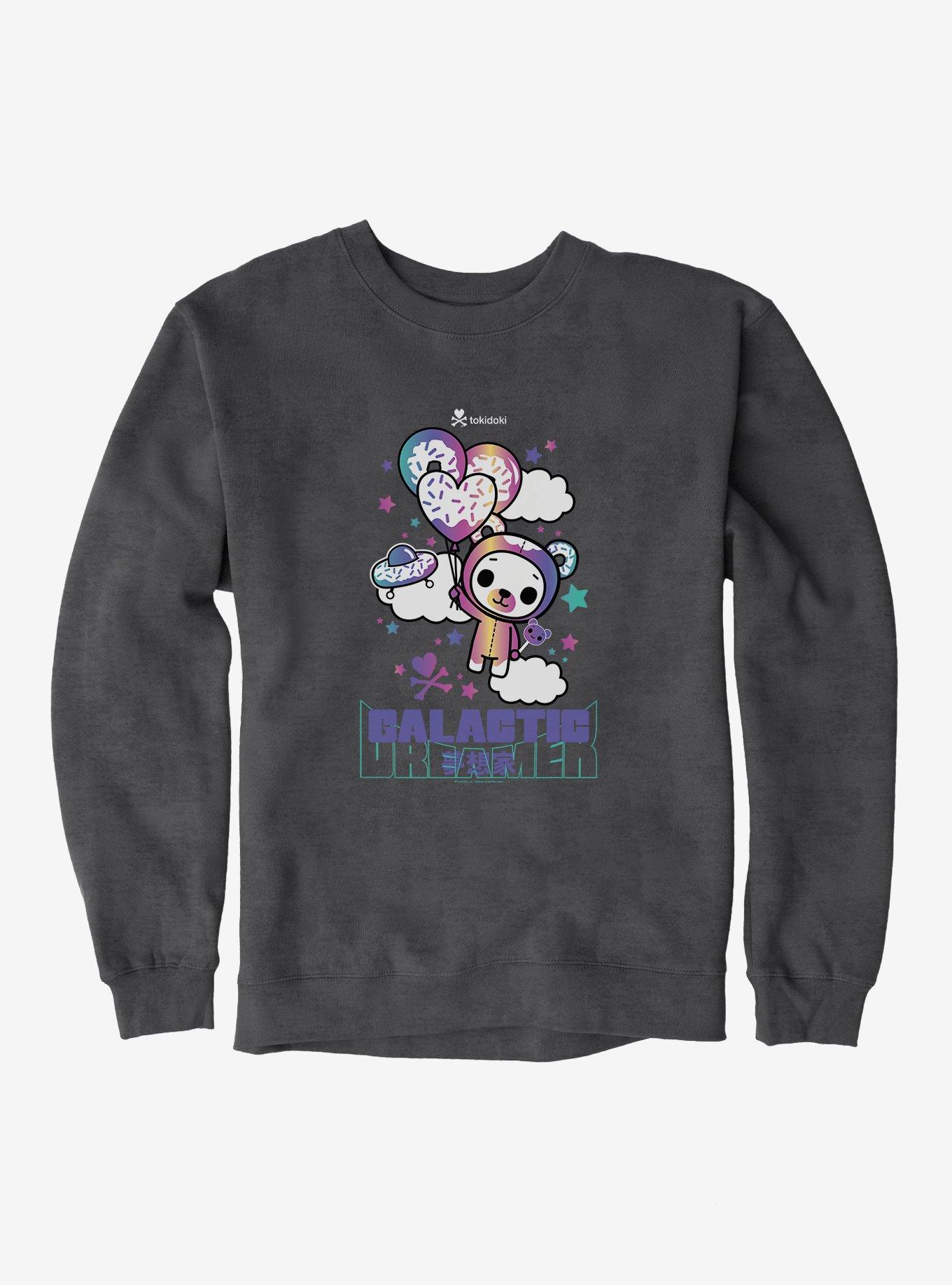 Tokidoki Biscotti Galactic Dreamer Sweatshirt, DARK HEATHER, hi-res