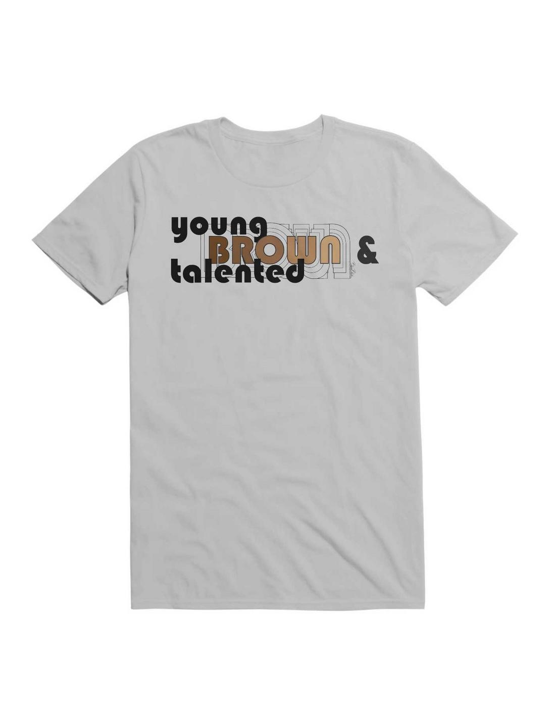 Black History Month BeyondBlack Young, Brown & Talented T-Shirt, LIGHT GREY, hi-res