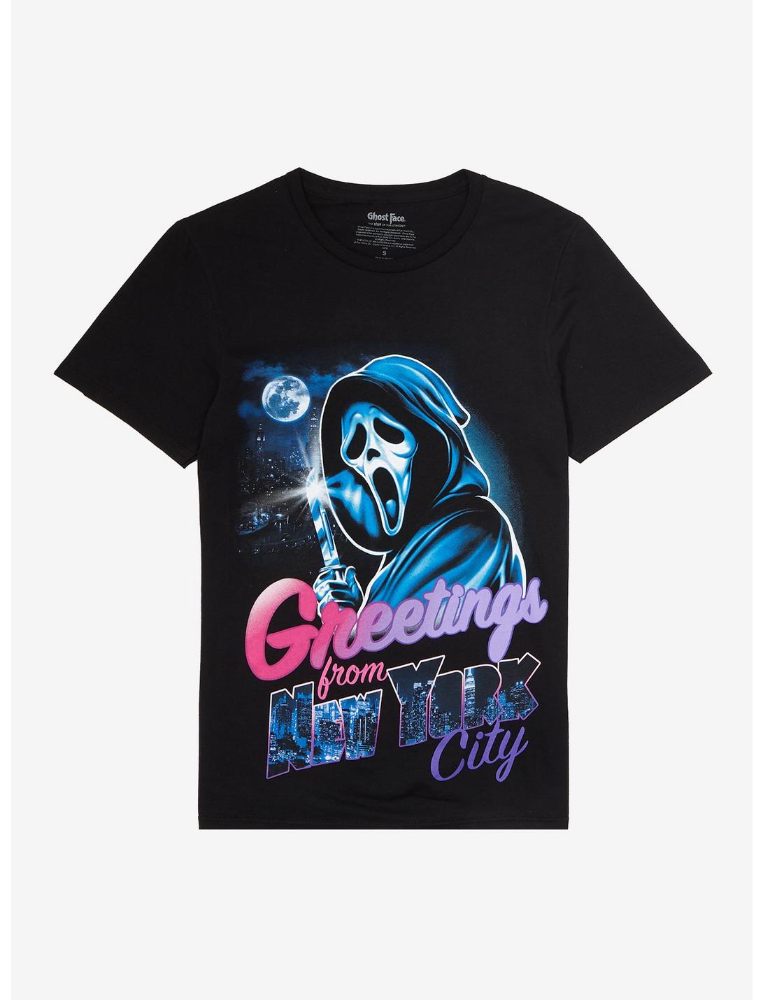 Scream Ghost Face New York Boyfriend Fit Girls T-Shirt, MULTI, hi-res