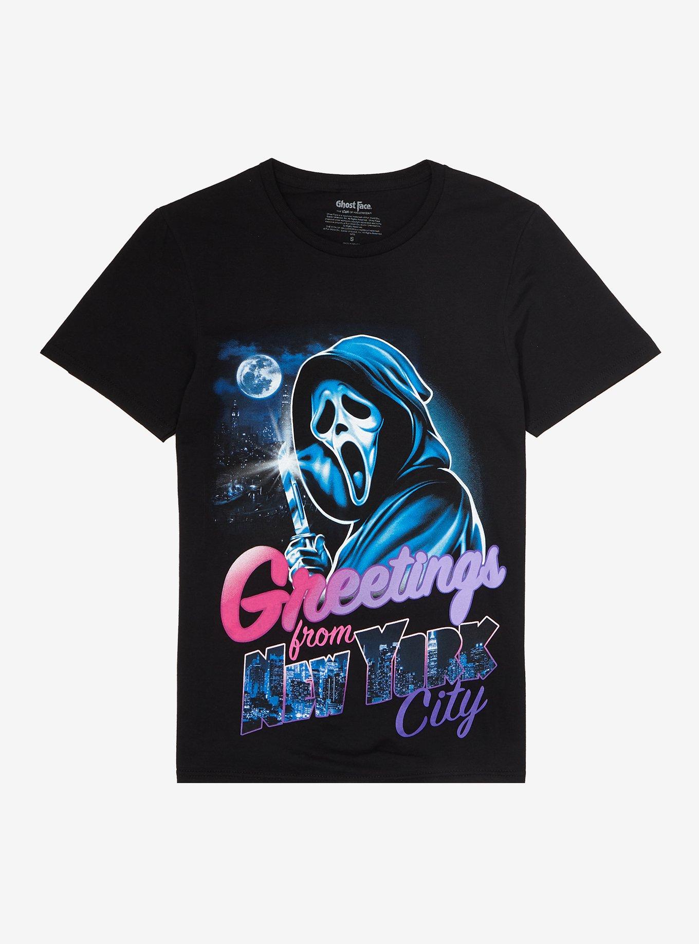 Scream Ghost Face New York Boyfriend Fit Girls T-Shirt