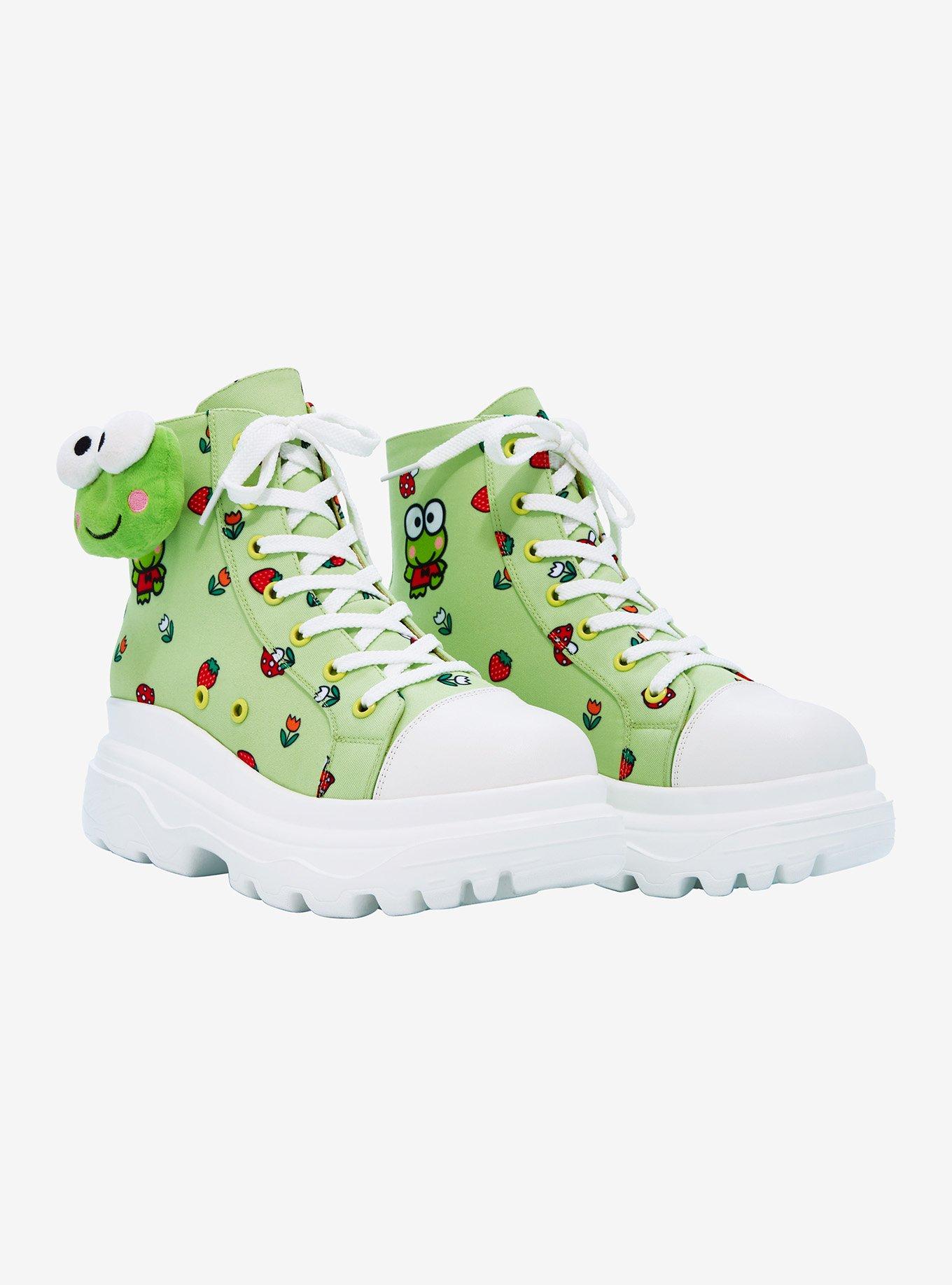 Keroppi Mushroom Platform Hi-Top Sneakers