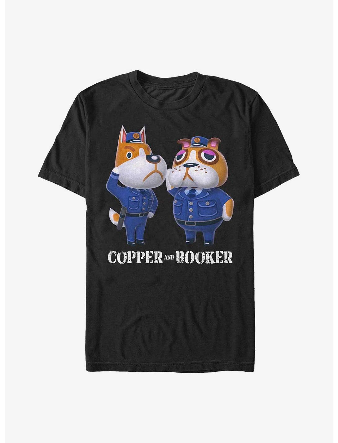 Nintendo Animal Crossing Copper & Booker T-Shirt, BLACK, hi-res