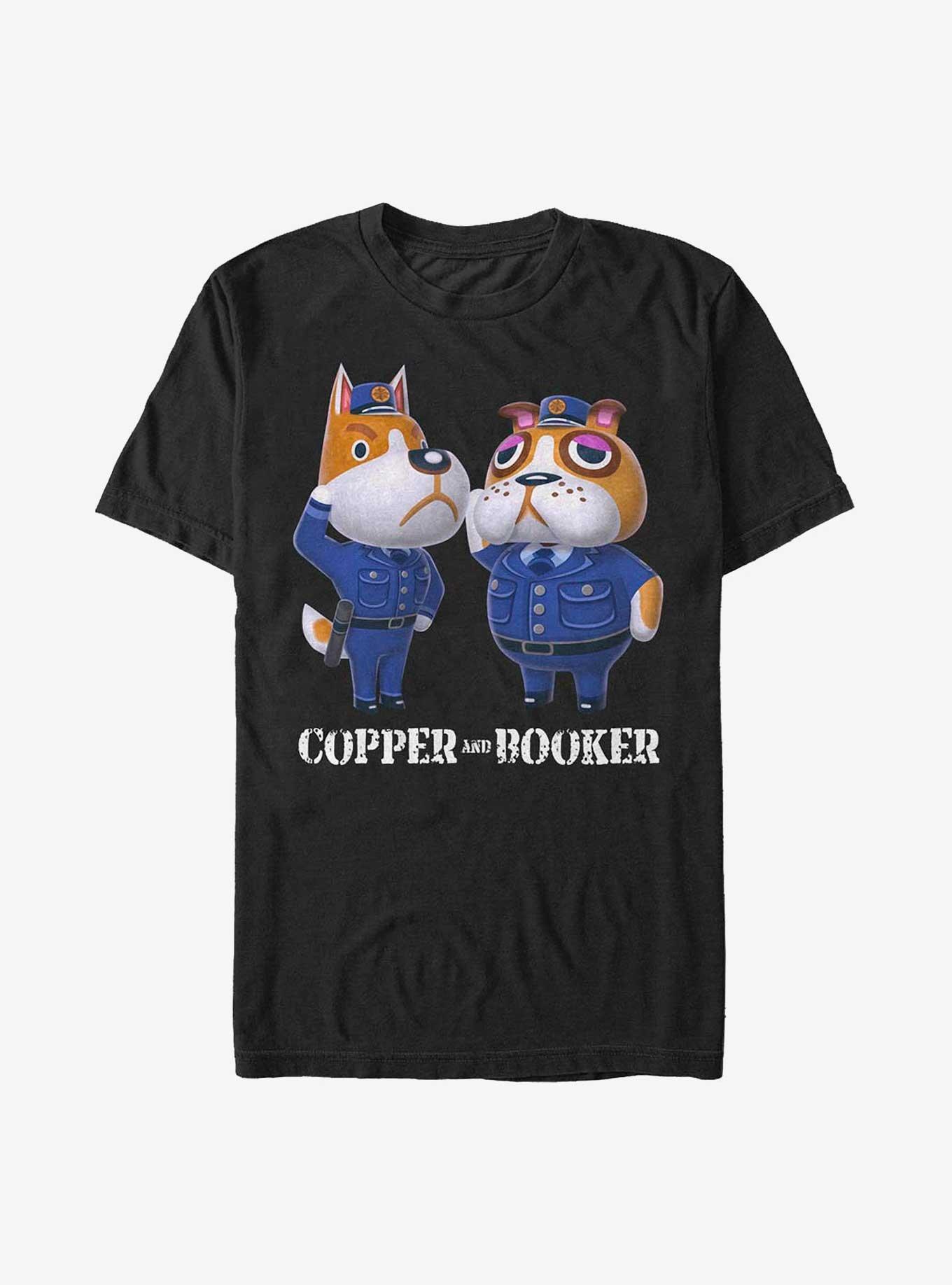 Nintendo Animal Crossing Copper & Booker T-Shirt, BLACK, hi-res