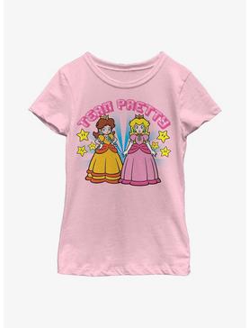 Plus Size Nintendo Mario Daisy and Peach Team Pretty Youth Girls T-Shirt, , hi-res
