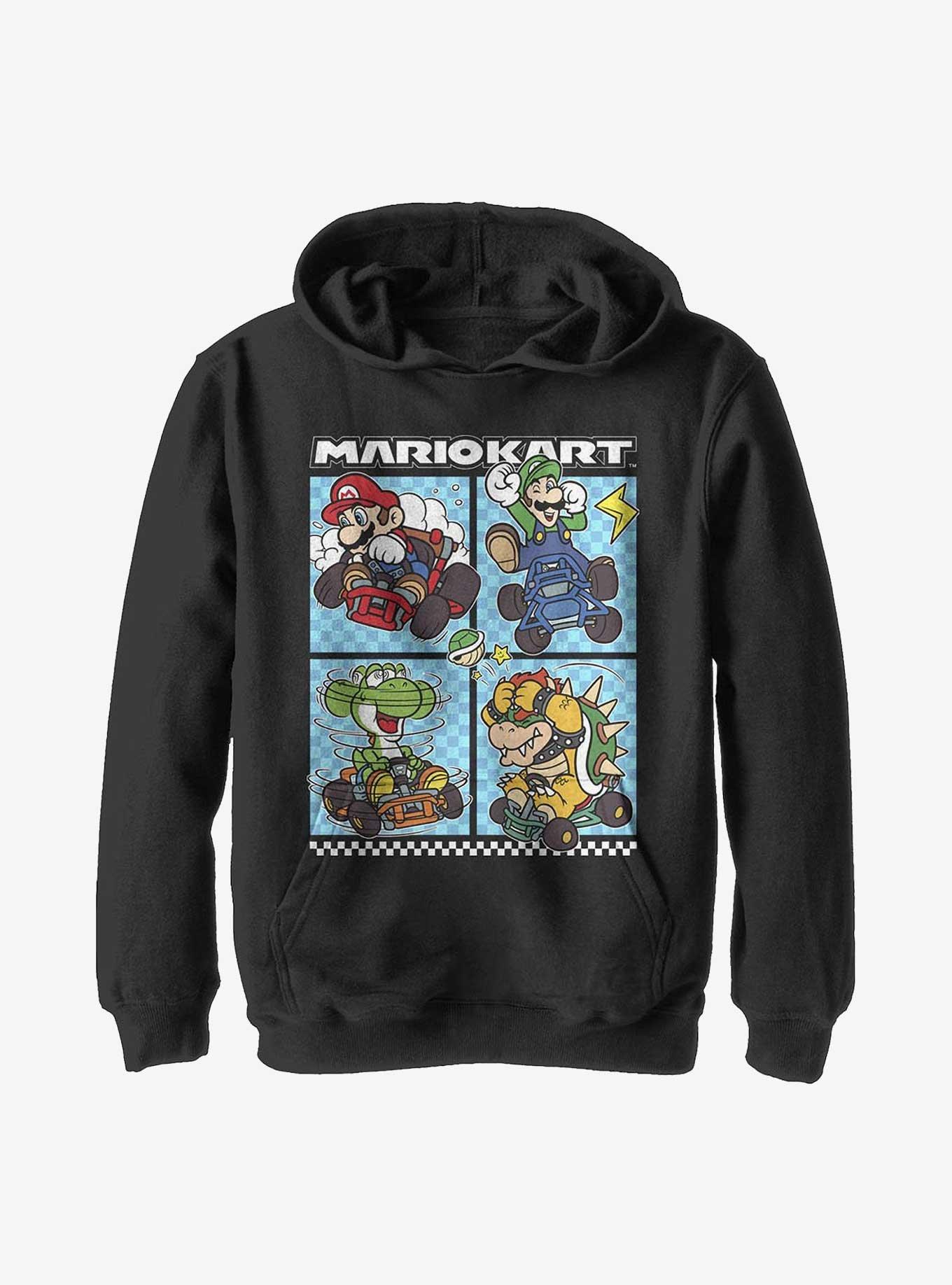 Nintendo Mario Kart Racers Ready Poster Youth Hoodie, , hi-res