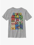 Nintendo Mario Bowser, Mario, & Luigi Youth T-Shirt, ATH HTR, hi-res