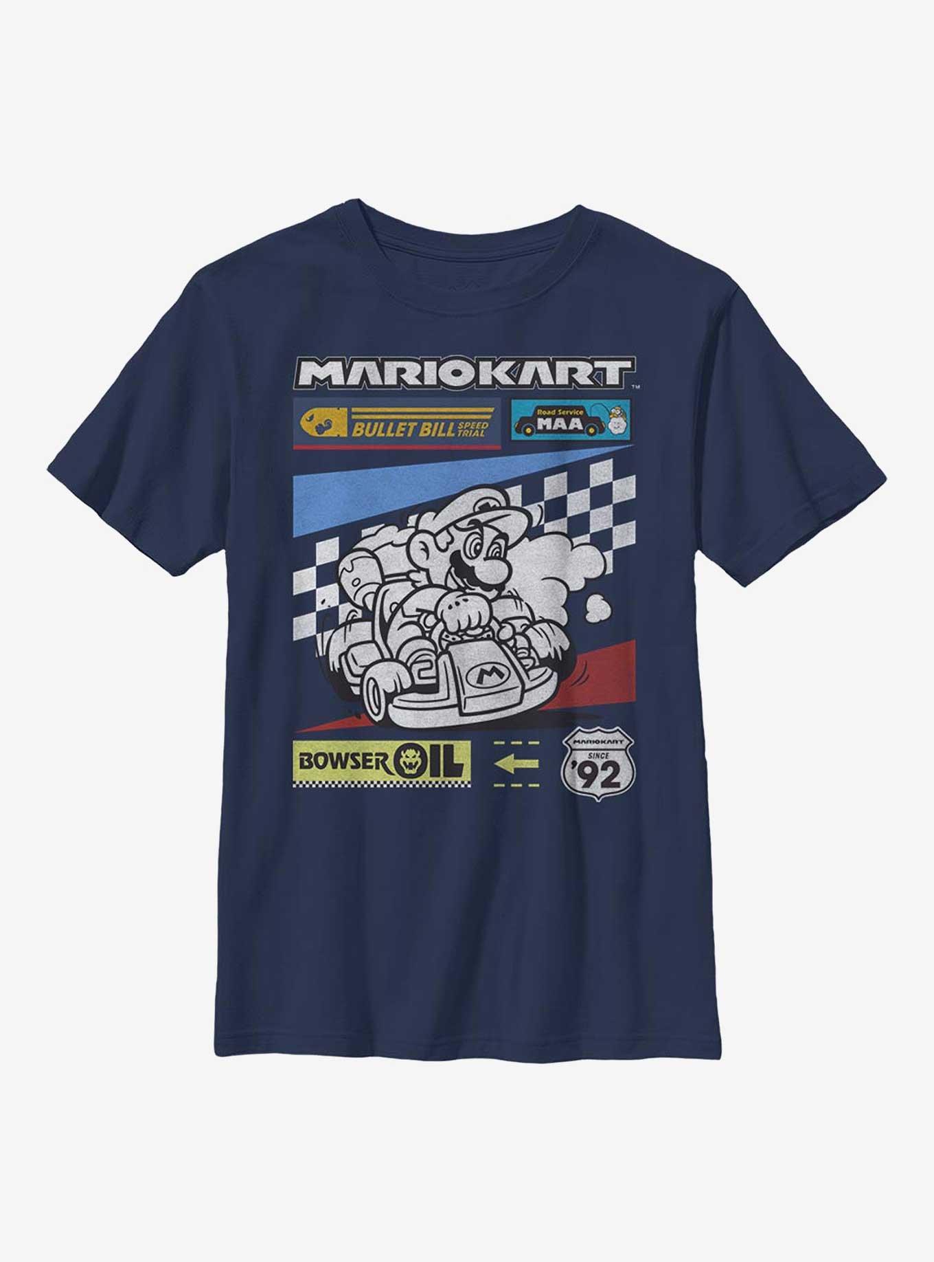 Nintendo Mario Kart Drift Racer Youth T-Shirt, , hi-res