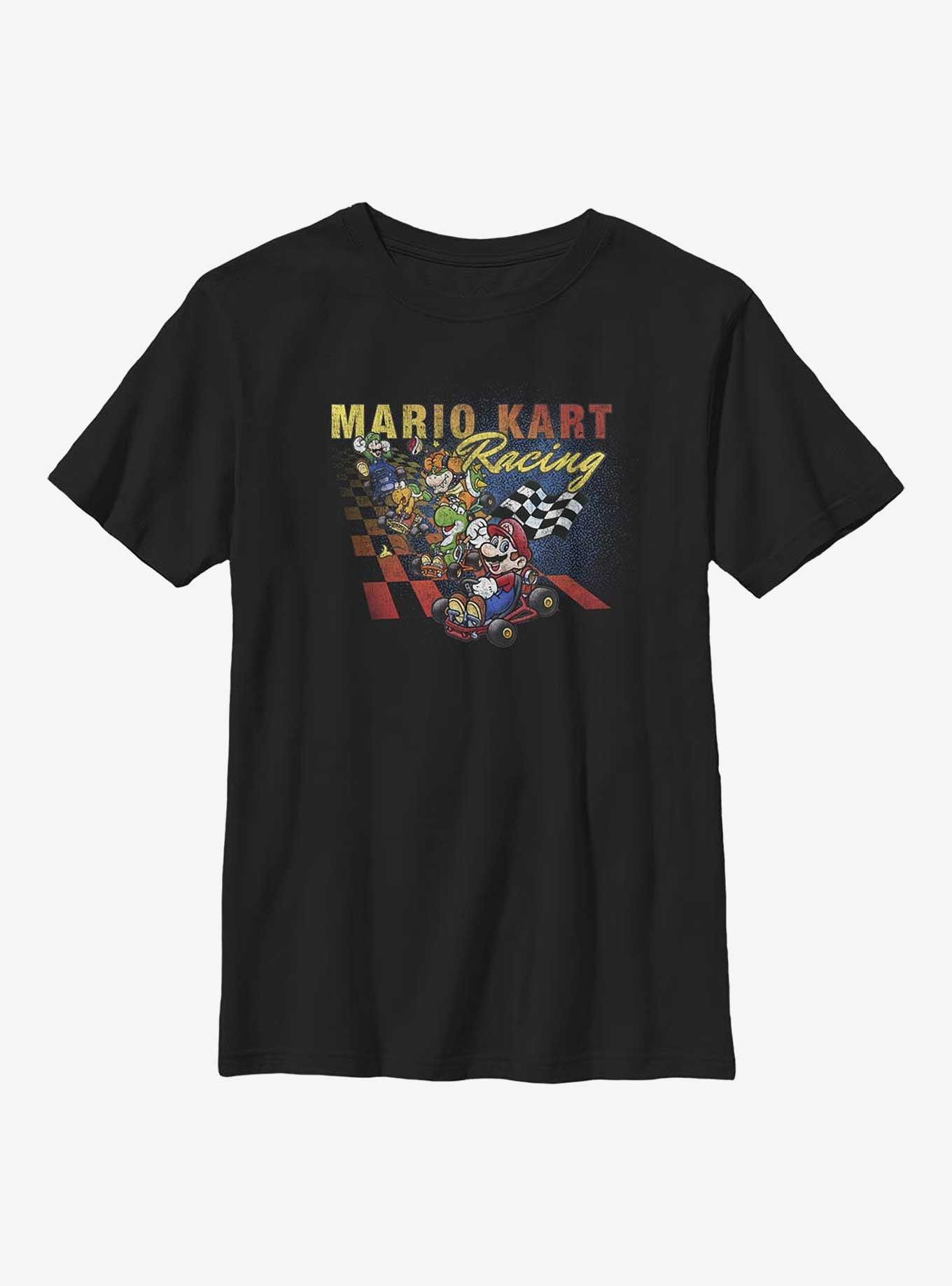 Nintendo Mario Kart Racing Youth T-Shirt, BLACK, hi-res