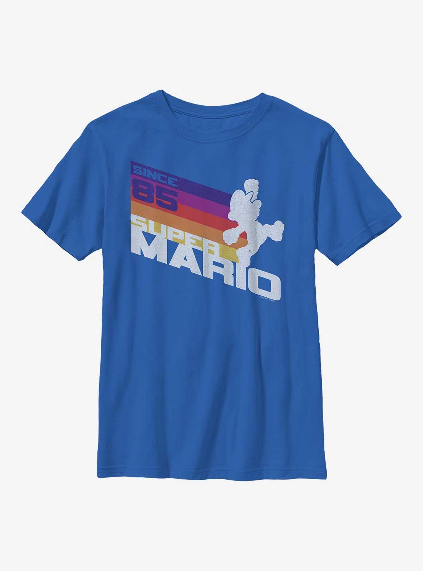 Nintendo Mario Since '85 Mario Jump Youth T-Shirt, ROYAL, hi-res