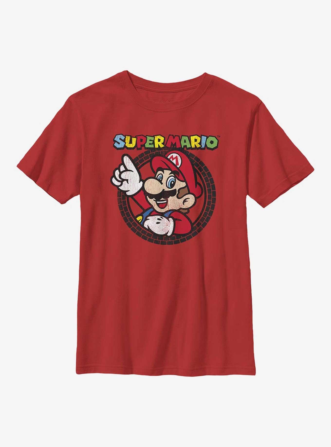 Nintendo Mario Tire Badge Youth T-Shirt, , hi-res