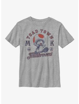 Nintendo Mario Toad Town Mushrooms Youth T-Shirt, , hi-res
