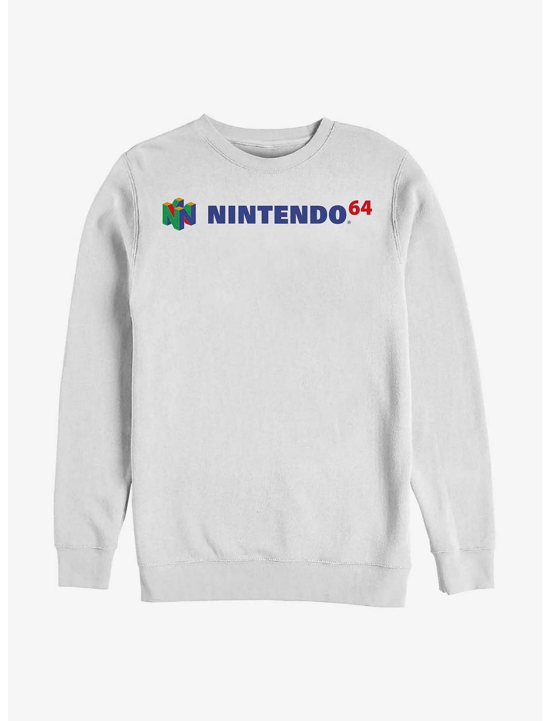 Nintendo N64 Logo Sweatshirt, WHITE, hi-res