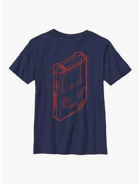 Nintendo Game Boy Outline Youth T-Shirt, , hi-res