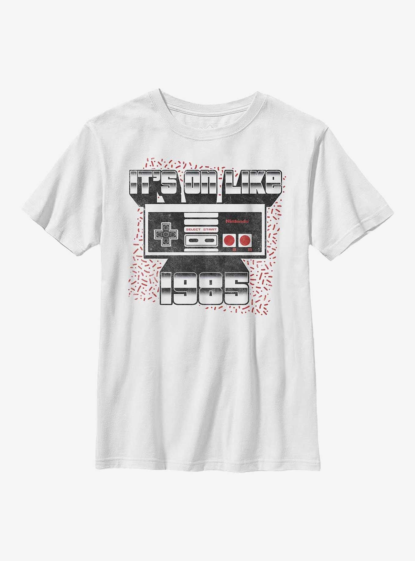 Nintendo It's On Like 1985 Youth T-Shirt, WHITE, hi-res