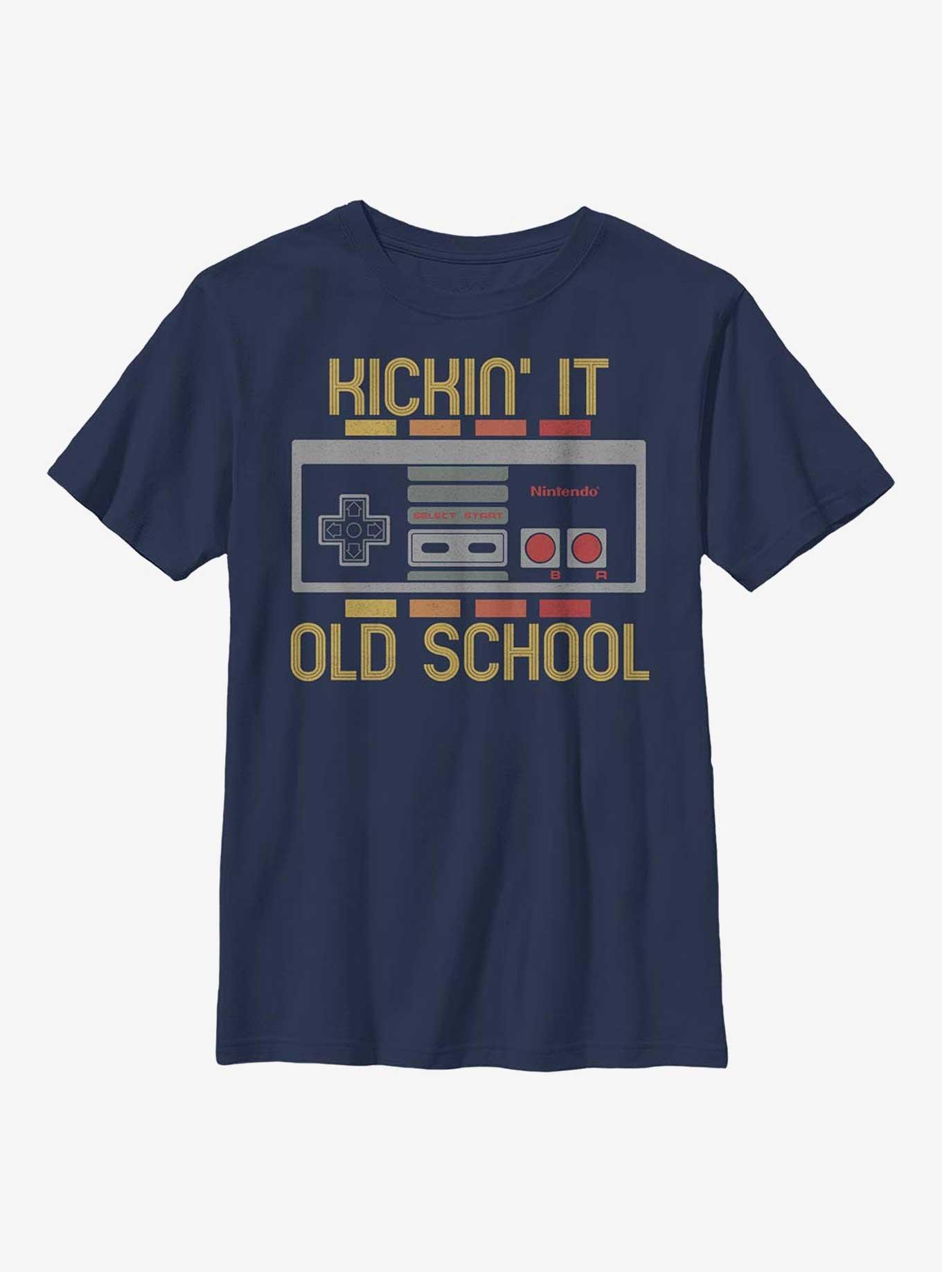 Nintendo Kickin' It Old School Youth T-Shirt, , hi-res