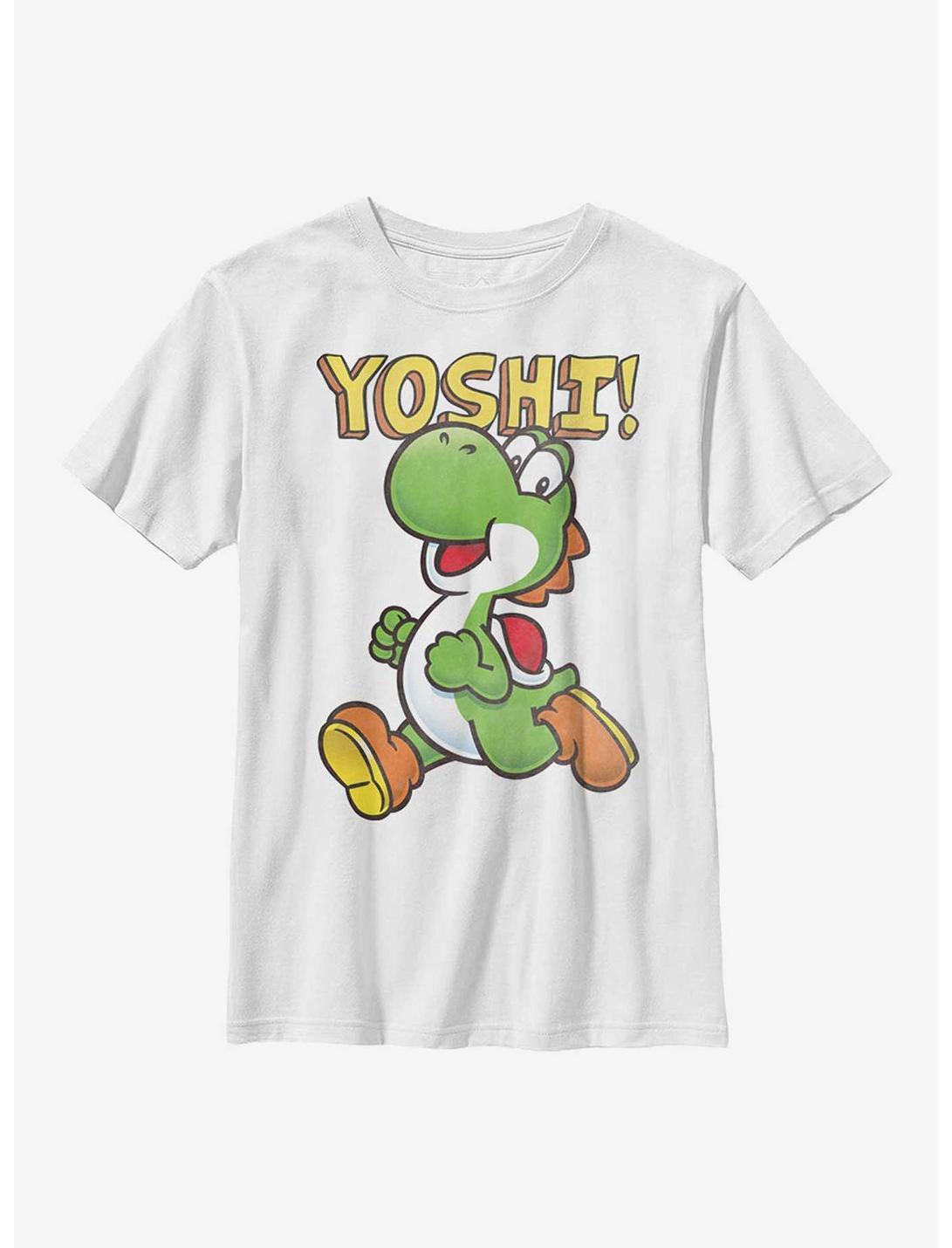 Nintendo Yoshi It's Yoshi Youth T-Shirt, WHITE, hi-res