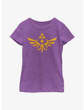 The Legend of Zelda Triumphant Triforce Logo Youth Girls T-Shirt, , hi-res