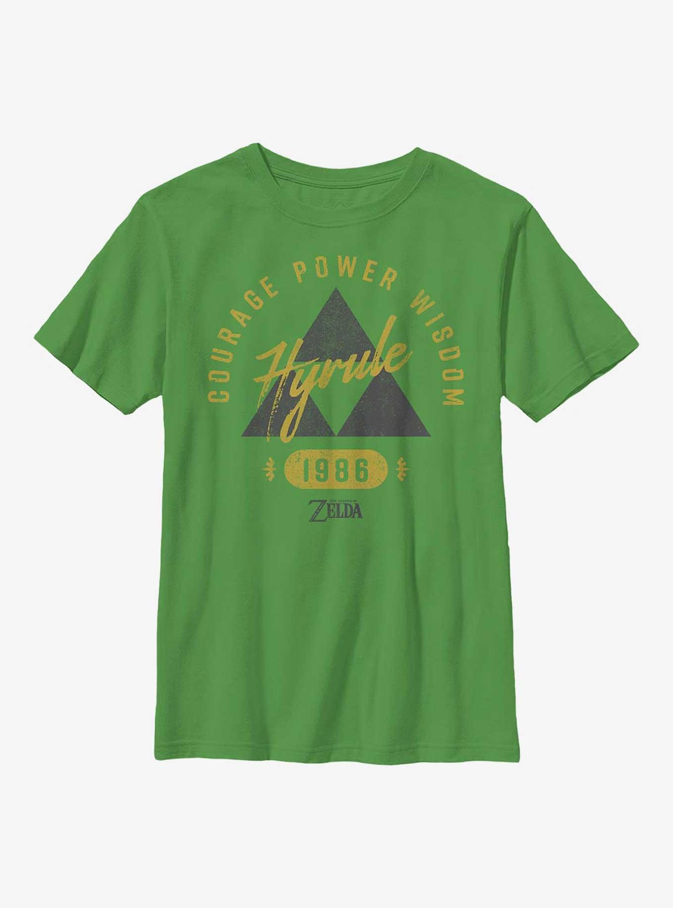The Legend of Zelda Triforce Hyrule Youth T-Shirt, KELLY, hi-res