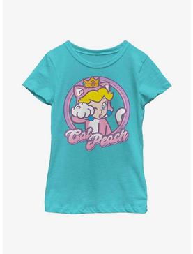 Nintendo Mario Kitty Princess Peach Youth Girls T-Shirt, , hi-res