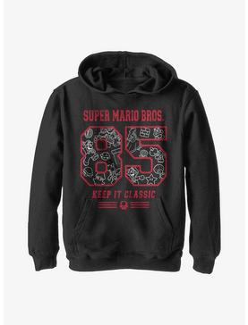 Nintendo Mario '85 Keep It Classic Collage Youth Hoodie, , hi-res