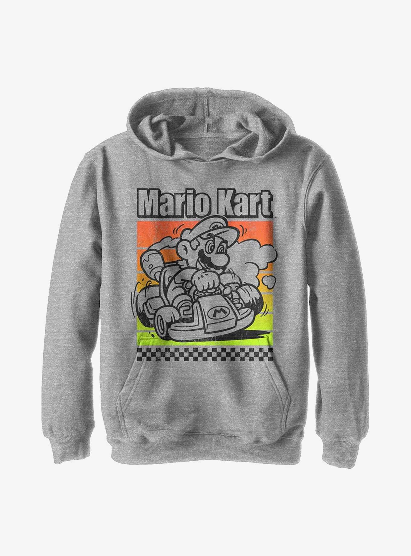 Nintendo Mario Turn and Burn Youth Hoodie, , hi-res