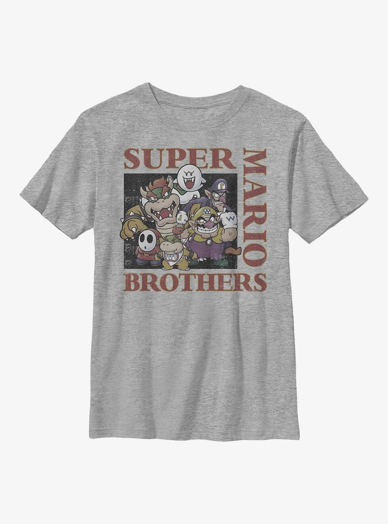 Nintendo Mario Vintage Baddies and Brothers Youth T-Shirt, , hi-res
