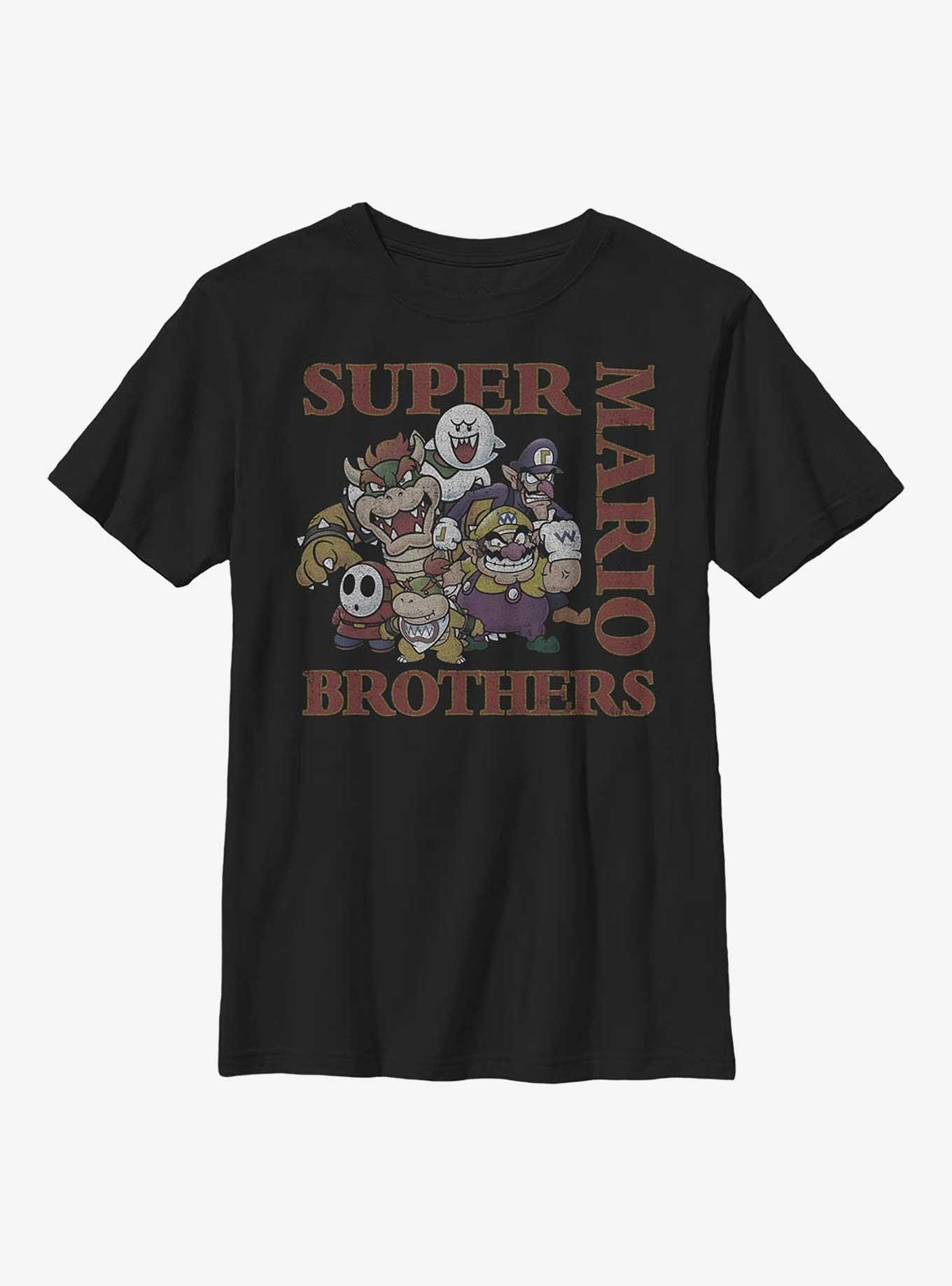 Nintendo Mario Vintage Baddies and Brothers Youth T-Shirt, , hi-res