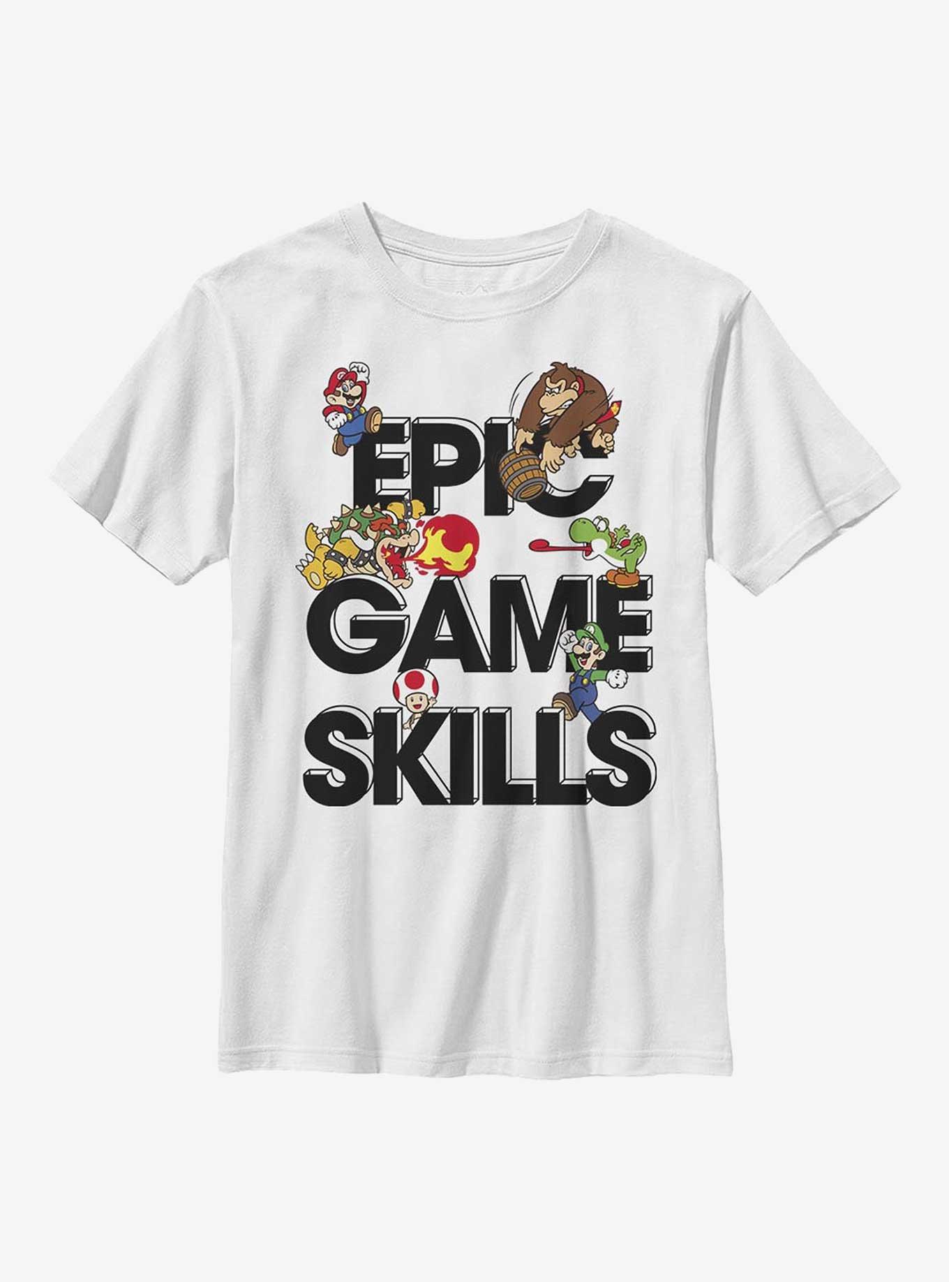 Nintendo Mario Epic Game Skills Youth T-Shirt, , hi-res