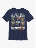Nintendo Mario Every Day Is Game Day Youth T-Shirt, NAVY, hi-res