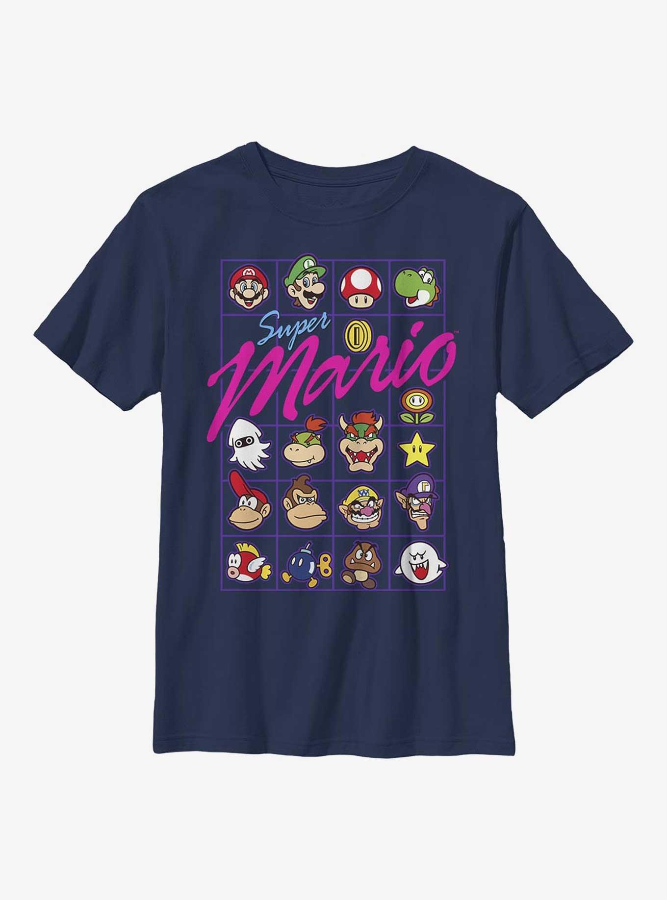 Nintendo Mario Head To Head Youth T-Shirt, NAVY, hi-res