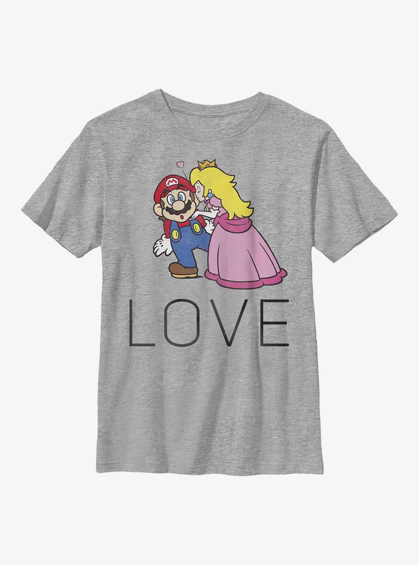 Nintendo Mario Peach and Mario Love Youth T-Shirt, , hi-res