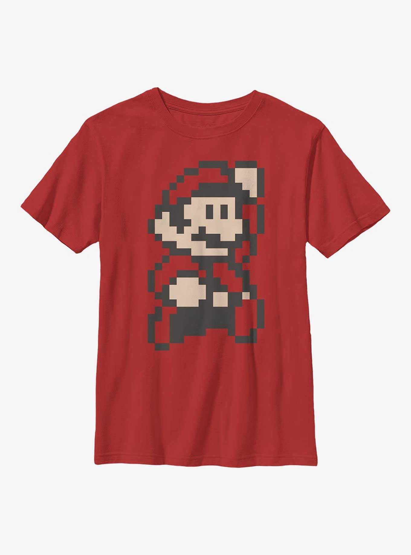 Nintendo Mario Pixel Mario Youth T-Shirt, , hi-res