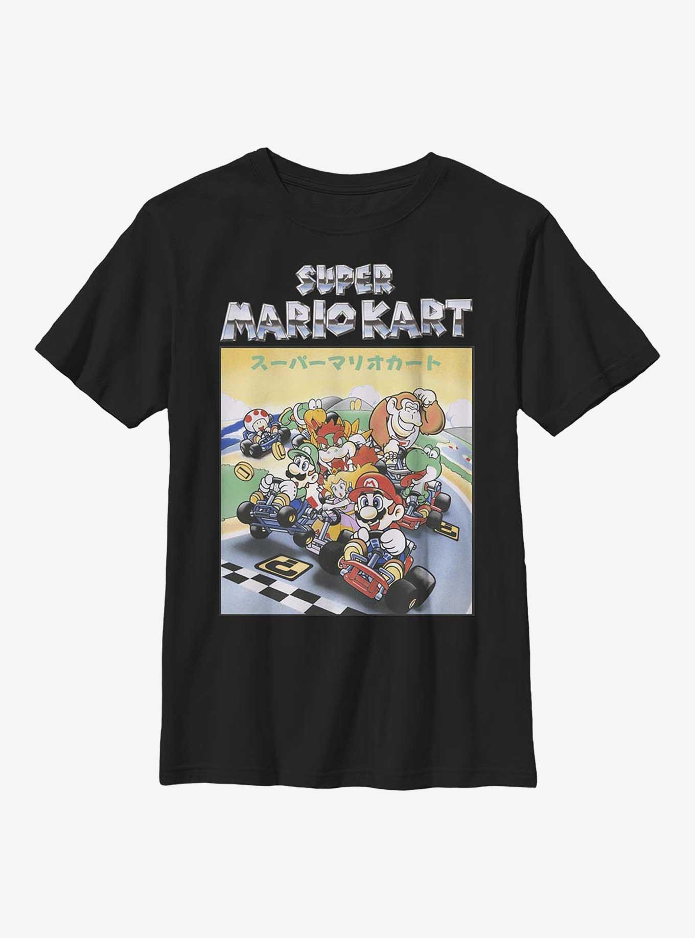 Nintendo Mario Retro Racers Youth T-Shirt, BLACK, hi-res