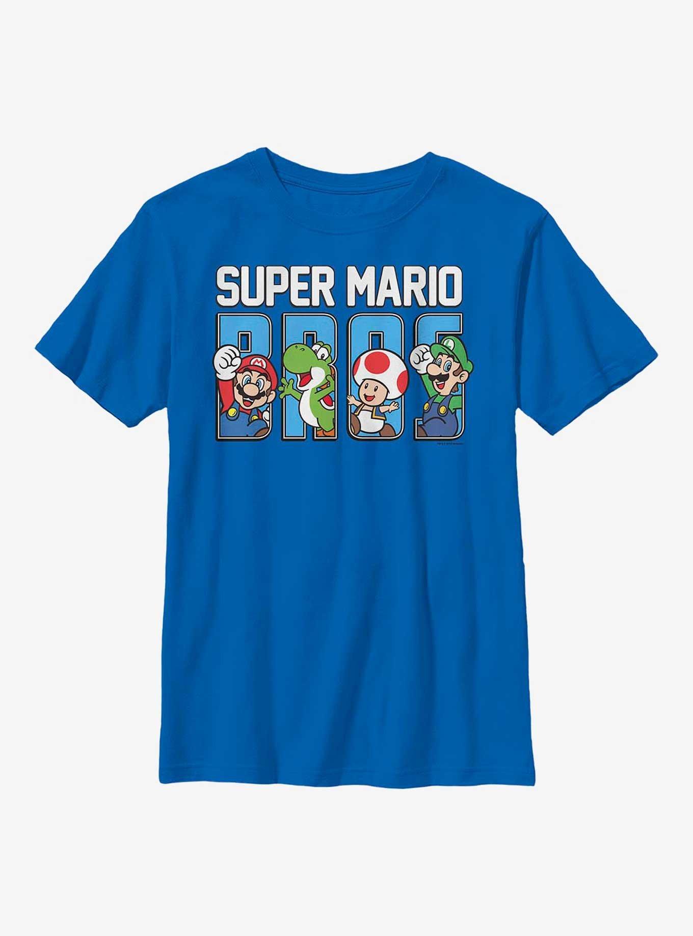 Nintendo Mario Super Letter Fill Youth T-Shirt, , hi-res