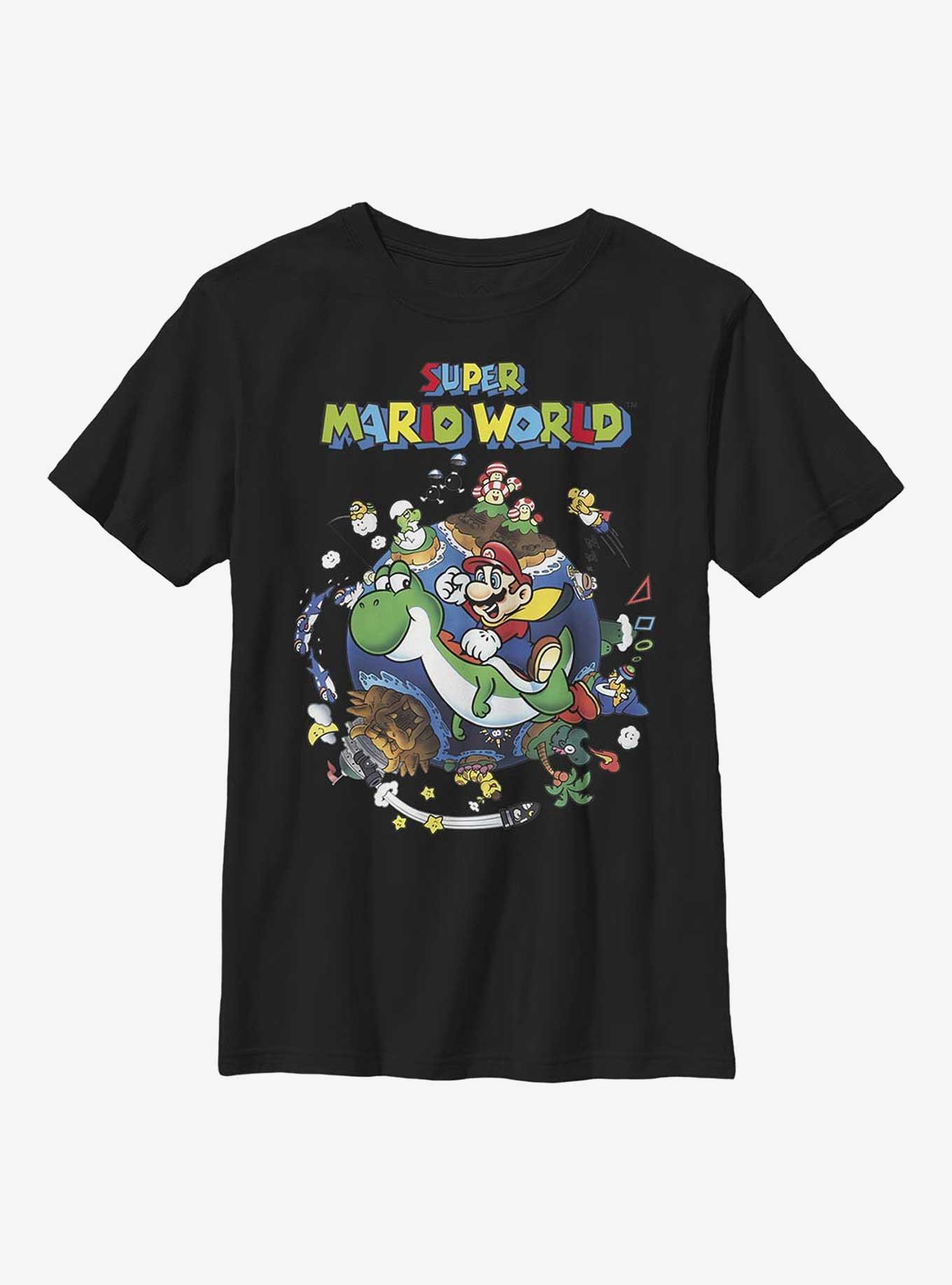 Nintendo Mario World Youth T-Shirt, BLACK, hi-res