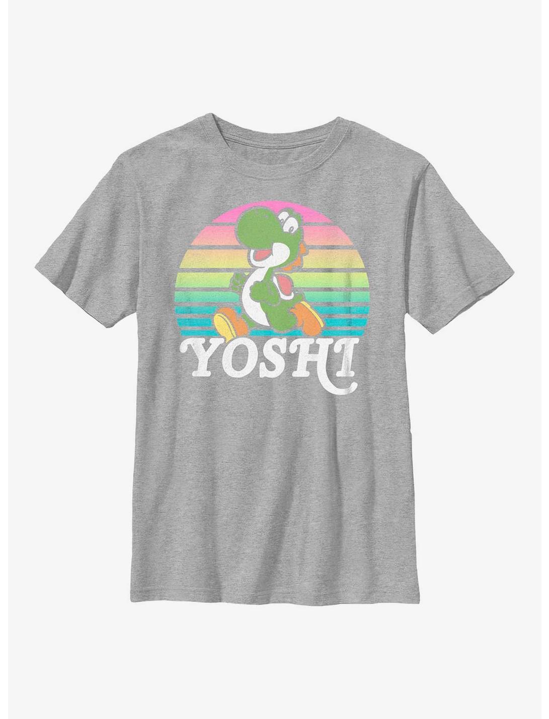 Nintendo Mario Yoshi Run Youth T-Shirt, ATH HTR, hi-res