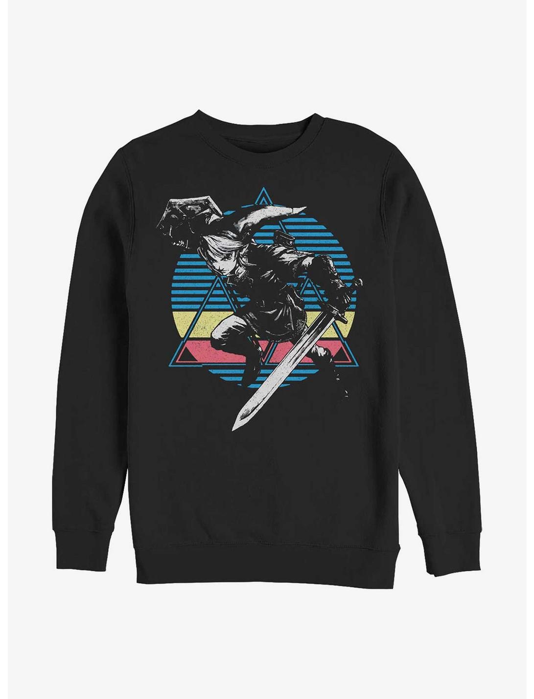 Nintendo Grunge Link Sweatshirt, BLACK, hi-res