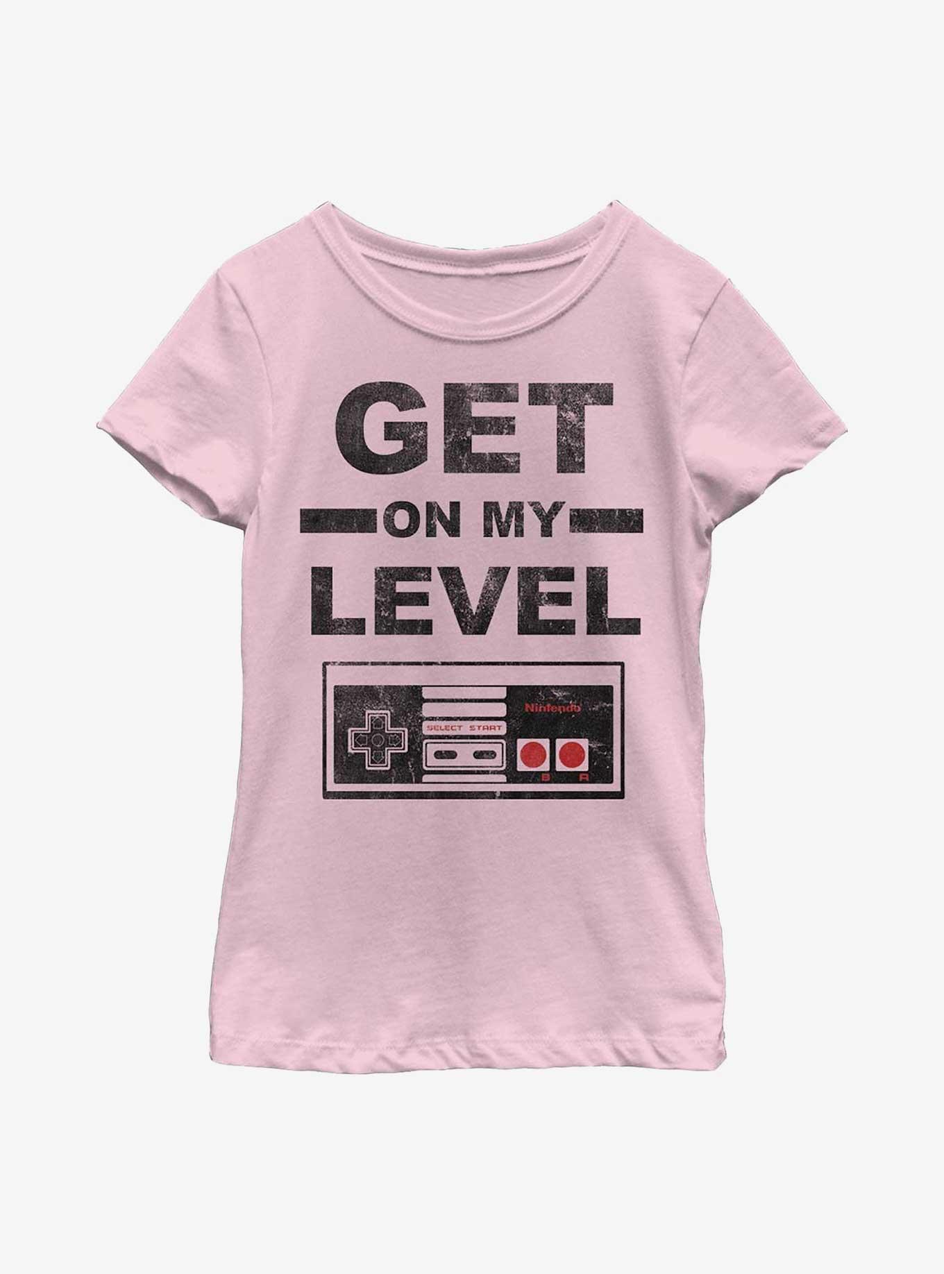 Nintendo Get On My Level Youth Girls T-Shirt, , hi-res