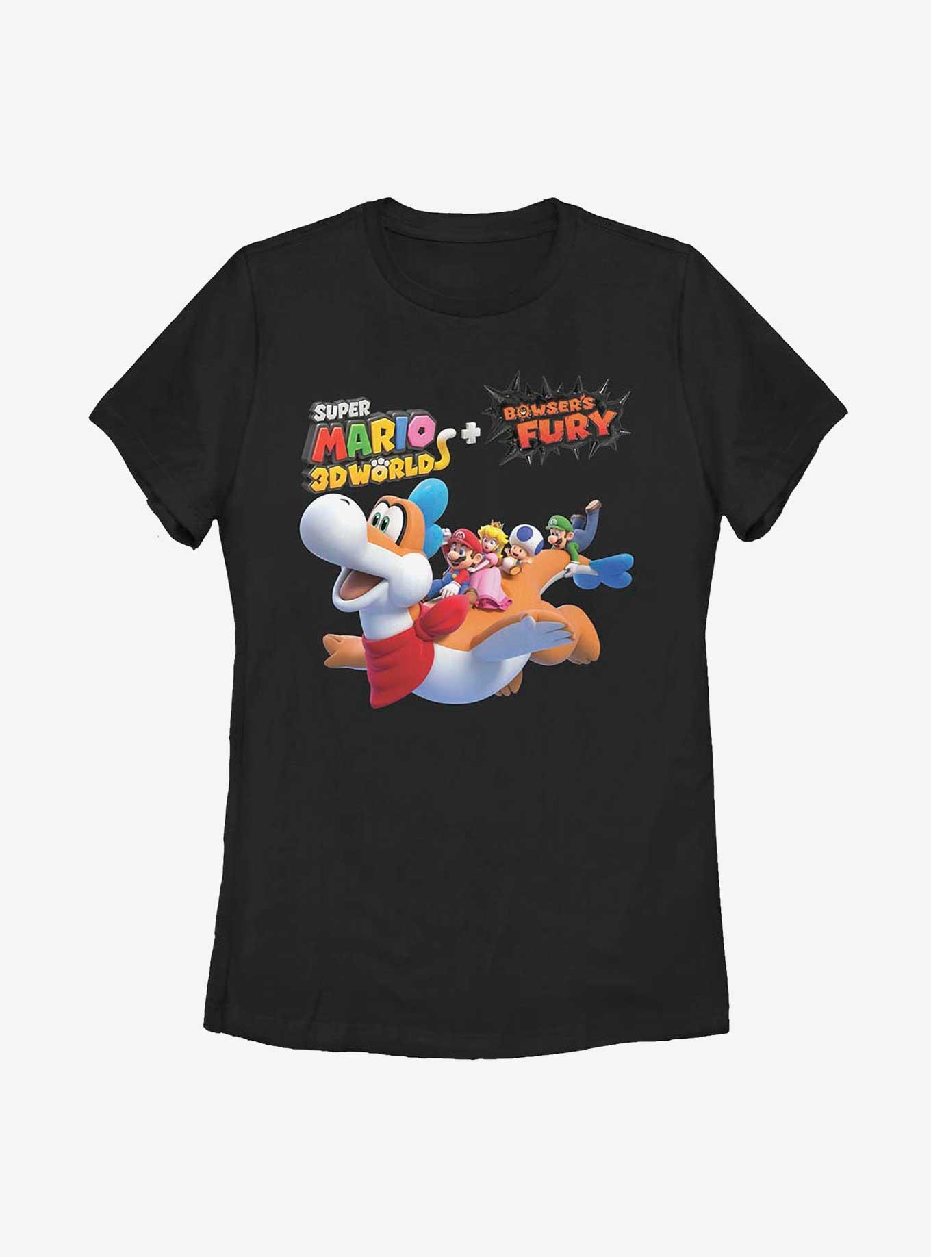Nintendo Bowser's Fury Flying Through Womens T-Shirt, , hi-res