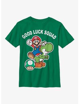 Nintendo Mario Good Luck Squad Youth T-Shirt, , hi-res