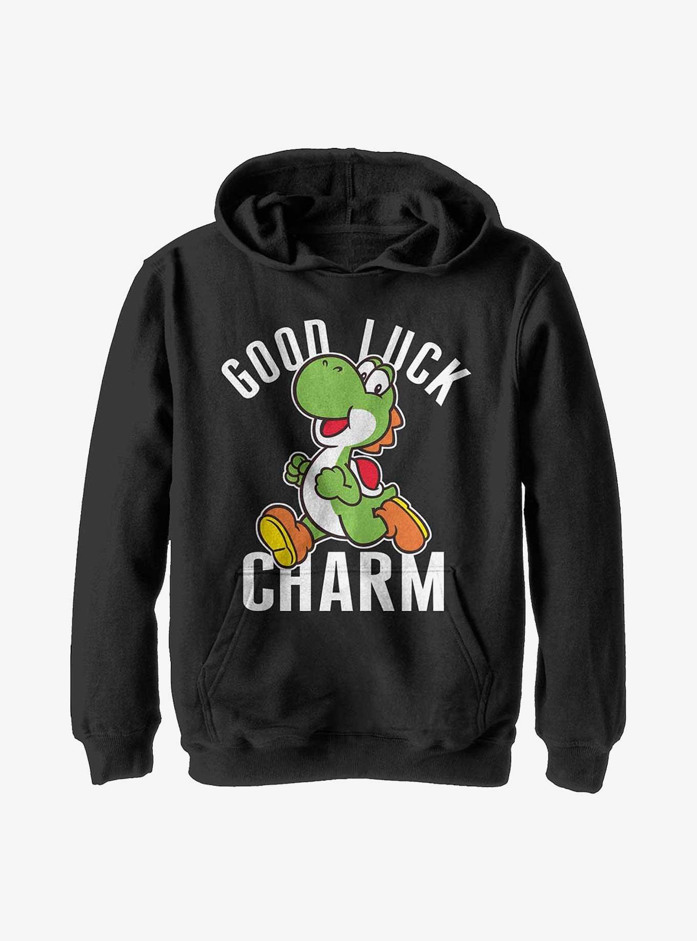 Nintendo Yoshi Good Luck Charm Youth Hoodie, , hi-res