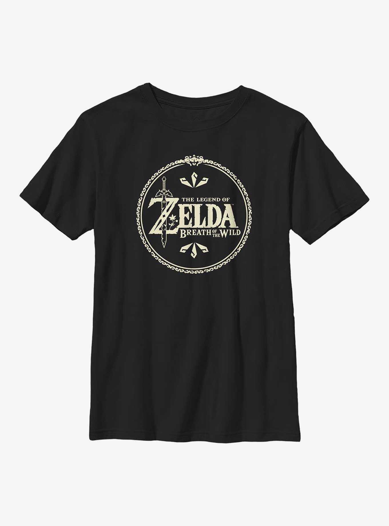 The Legend of Zelda: Breath of the Wild Logo Youth T-Shirt, , hi-res