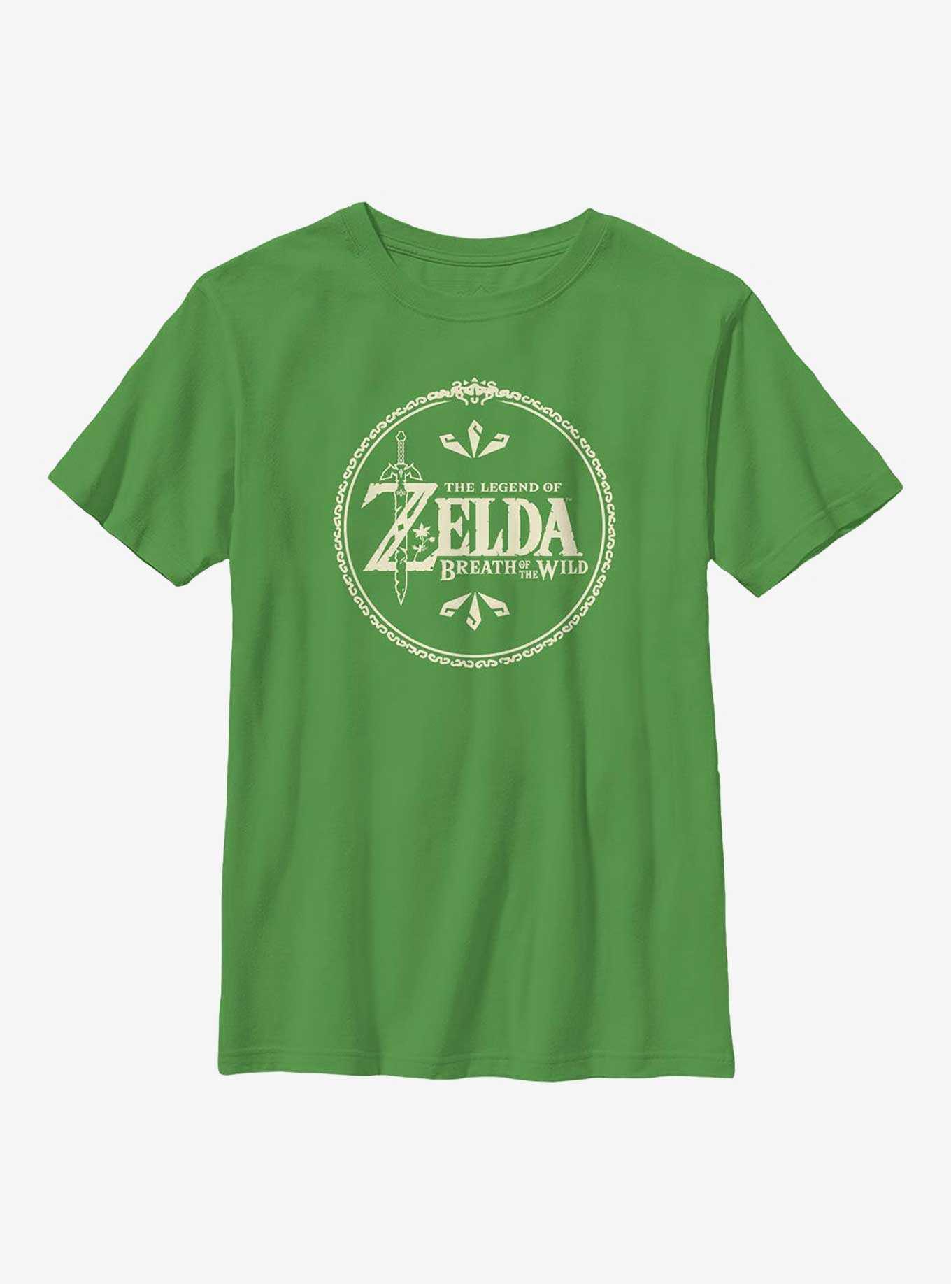 The Legend of Zelda: Breath of the Wild Logo Youth T-Shirt, , hi-res