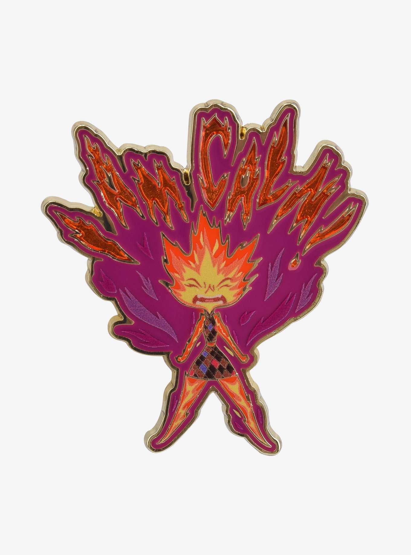 Disney Pixar Elemental I Am Calm Ember Stained Glass Enamel Pin - BoxLunch Exclusive, , hi-res