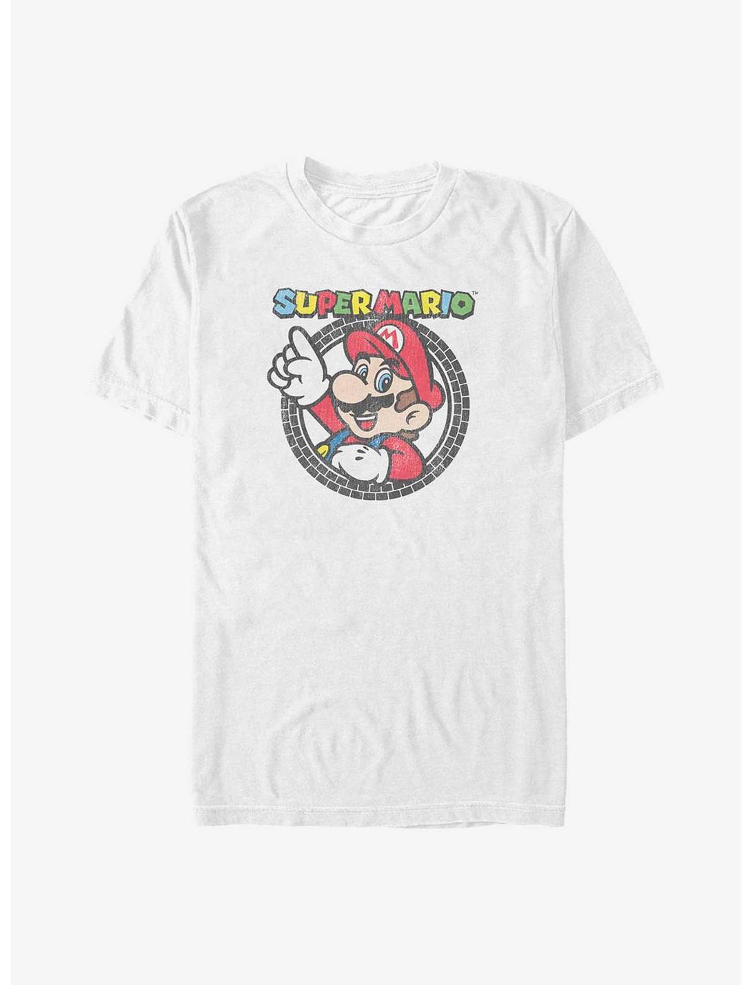 Nintendo Mario Tire Badge T-Shirt, WHITE, hi-res