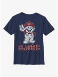Nintendo Mario Classic Bro Youth T-Shirt, NAVY, hi-res