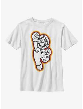 Nintendo Mario Jump Outline Youth T-Shirt, , hi-res