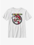 Nintendo Mario Tire Badge Youth T-Shirt, WHITE, hi-res