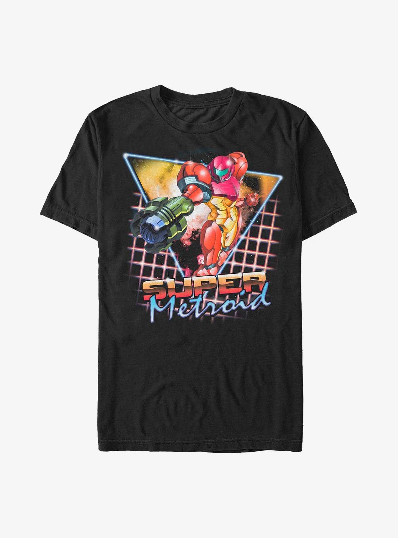 Nintendo Metroid Retro Super Metroid T-Shirt, BLACK, hi-res